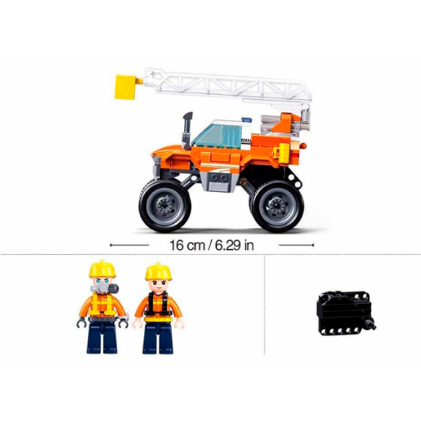 Constructor Sluban Rescue vehicle Orange Numărul de piese 272, 6+ photo 6
