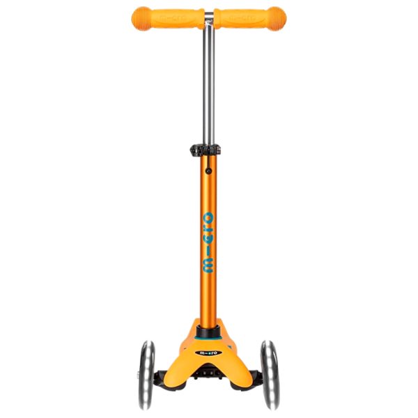 Trotinetă pentru copii cu trei roți Micro Mini Deluxe LED (MMD151) Apricot 2 ani, 50 kg, Din PU photo 4