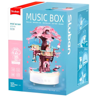 Constructor Sluban Tree house Pink Numărul de piese 577, 8+