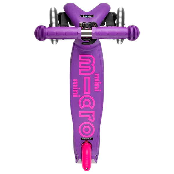 Trotinetă pentru copii cu trei roți Micro Mini Deluxe LED (MMD173) Purple Pink 2 ani, 50 kg, Din PU photo 4