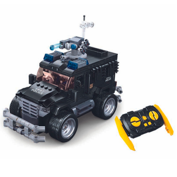 Constructor cu telecomandă Sluban Tiger Assault Vehicle Black Numărul de piese 412, 6+ photo 3