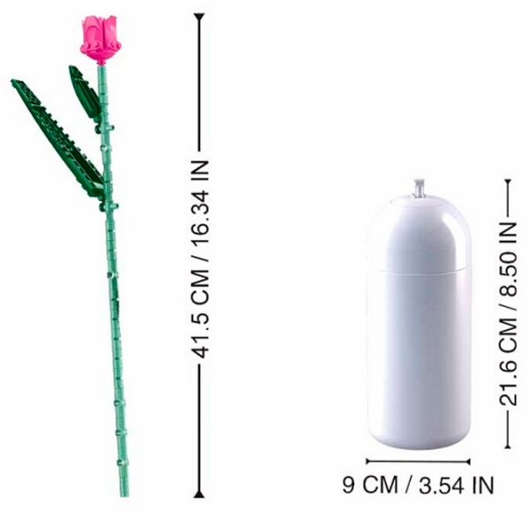 Constructor Sluban Tulips in vase Green Numărul de piese 203, 6+ photo 5