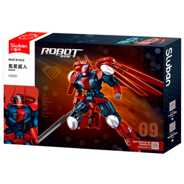 Constructor Sluban Kryptonian war robot Red Numărul de piese 538, 6+ photo 1