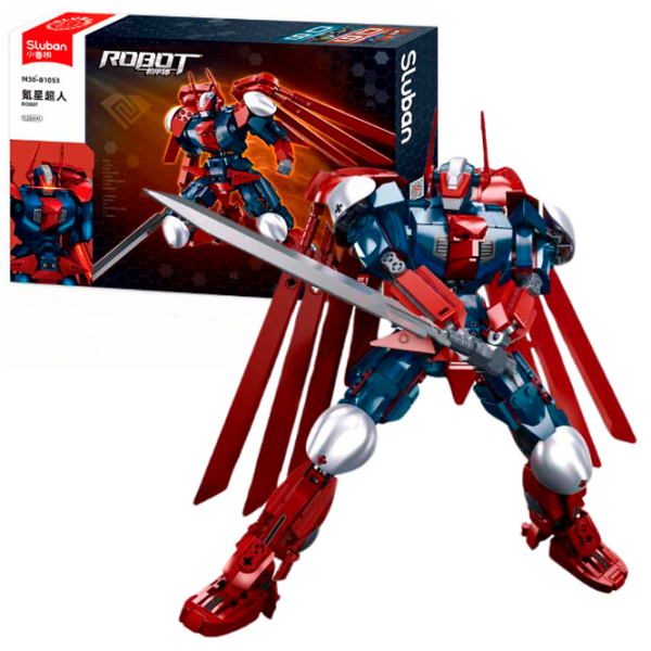 Constructor Sluban Kryptonian war robot Red Numărul de piese 538, 6+ photo 3