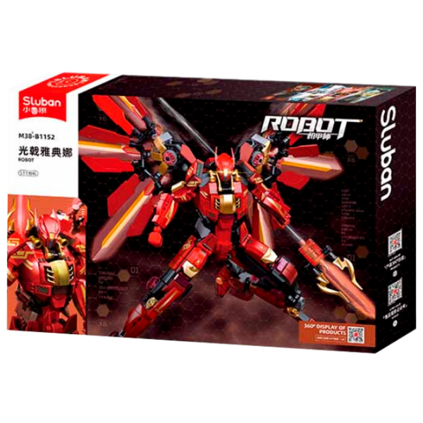 Constructor Sluban Athena Robot Red Numărul de piese 511, 6+ photo 1