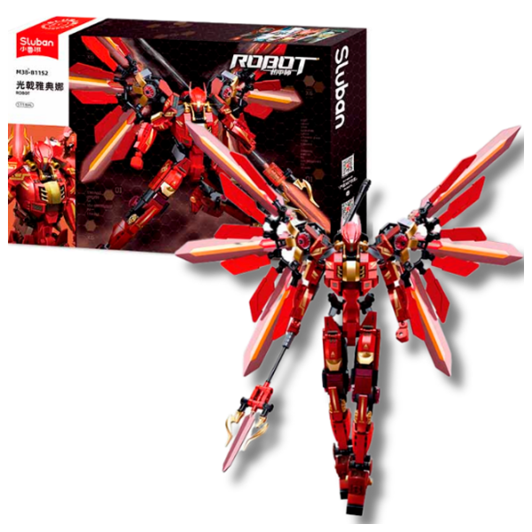 Constructor Sluban Athena Robot Red Numărul de piese 511, 6+ photo 2