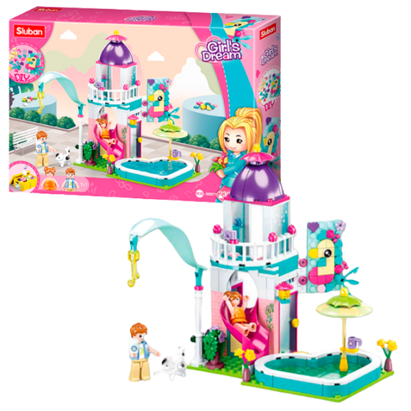 Constructor Sluban Playground Pink Numărul de piese 228, 6+ photo 2