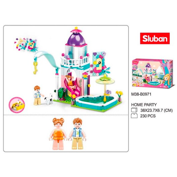 Constructor Sluban Playground Pink Numărul de piese 228, 6+ photo 5