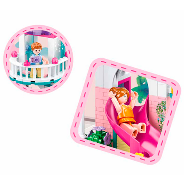 Constructor Sluban Playground Pink Numărul de piese 228, 6+ photo 6