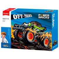 Constructor Sluban Monster Truck Green Numărul de piese 264, 6+