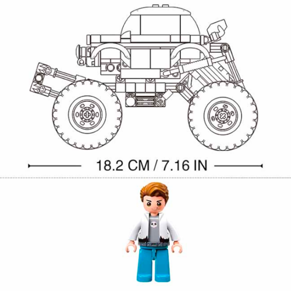 Constructor Sluban Monster Truck Green Numărul de piese 264, 6+ photo 4