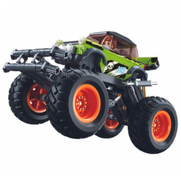 Constructor Sluban Monster Truck Green Numărul de piese 264, 6+ photo 5