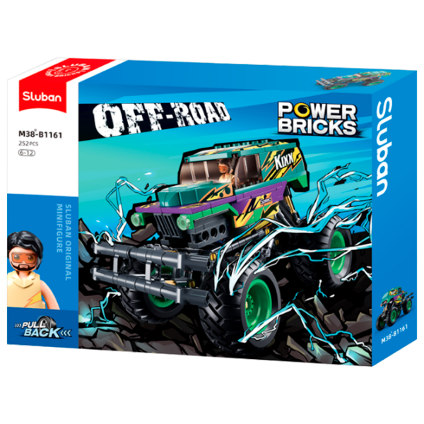 Constructor Sluban Monster Truck Green Numărul de piese 252, 6+ photo 1