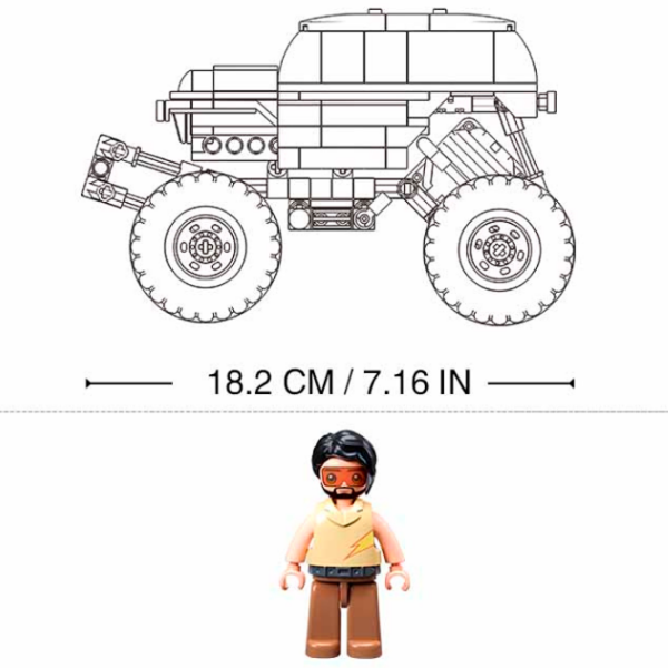 Constructor Sluban Monster Truck Green Numărul de piese 252, 6+ photo 4
