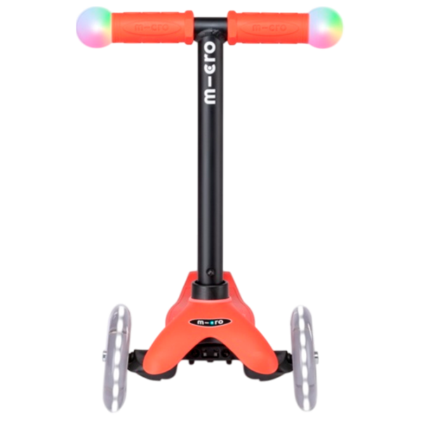 Trotinetă pentru copii cu trei roți Micro Mini2Grow Deluxe Magic LED (MMD356) Red 1 an, 50 kg, Din PU photo 5