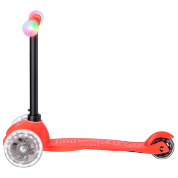 Trotinetă pentru copii cu trei roți Micro Mini2Grow Deluxe Magic LED (MMD356) Red 1 an, 50 kg, Din PU photo 6