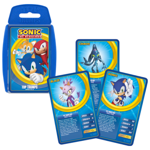 Joc de masă Winning Moves Top Trumps Sonic Strategie, 6+