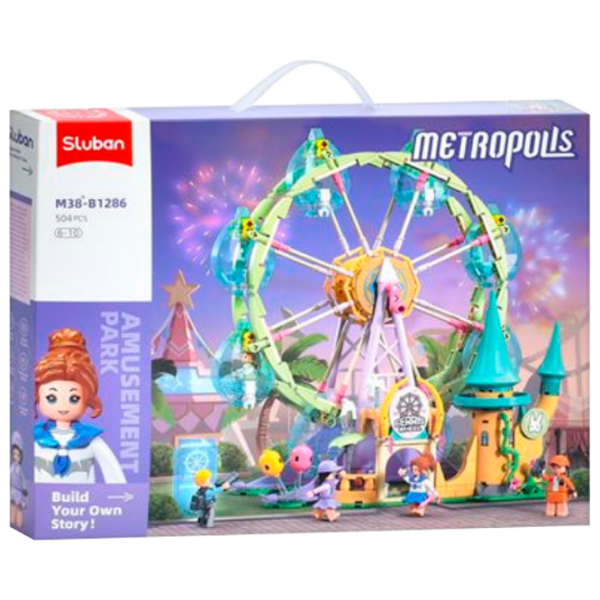 Constructor Sluban Panoramic wheel Multicolor Numărul de piese 504, 6+ photo 1
