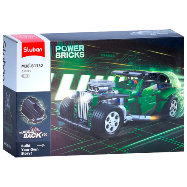 Constructor Sluban Vintage Car Green Numărul de piese 238, 6+ photo 1