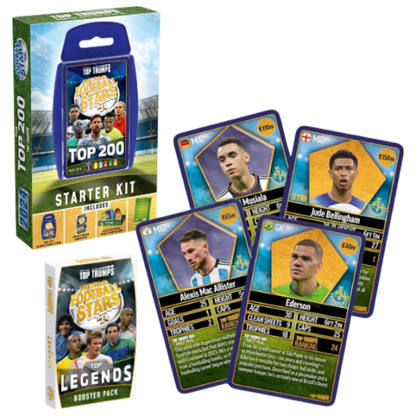 Joc de masă Winning Moves Top Trumps World Football Stars 200 Joc de logică, 6+