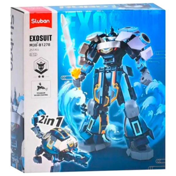 Constructor Sluban Robot Turtle Blue Numărul de piese 251, 6+ photo 1
