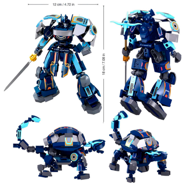 Constructor Sluban Robot Turtle Blue Numărul de piese 251, 6+ photo 7