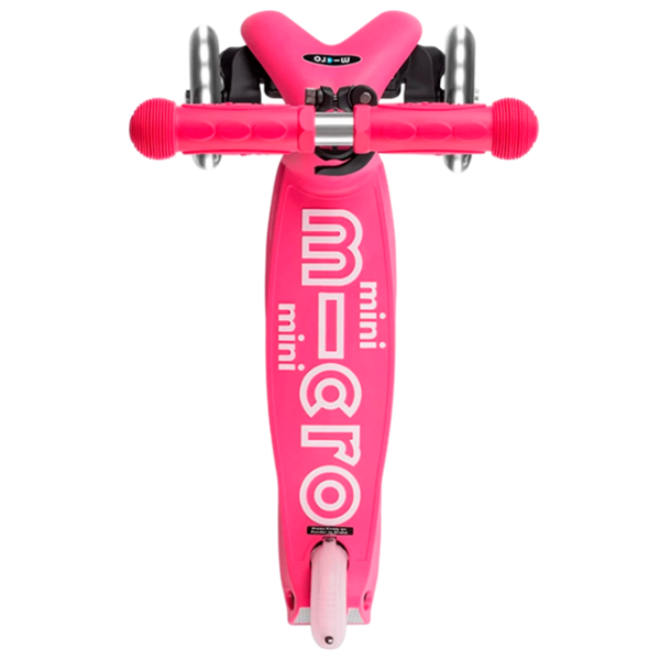 Trotinetă pentru copii cu trei roți Micro Mini Deluxe Foldable LED (MMD197) Pink 2 ani, 50 kg, Din PU photo 6