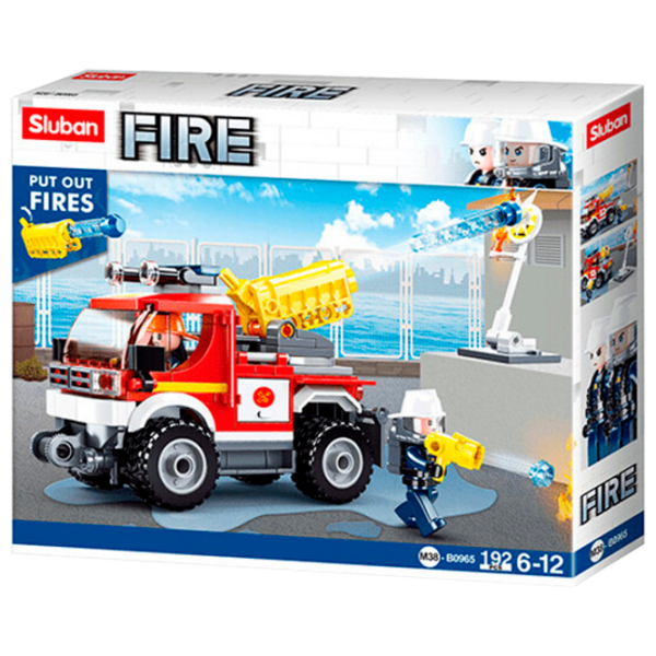 Constructor Sluban Fire Engine Red Numărul de piese 192, 6+ photo 1