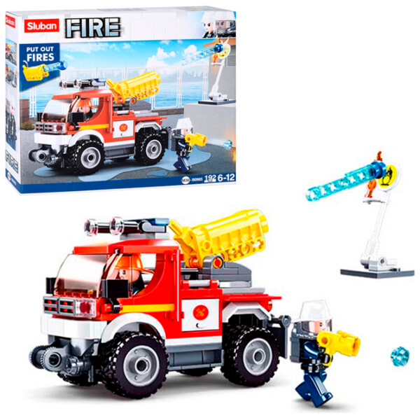 Constructor Sluban Fire Engine Red Numărul de piese 192, 6+ photo 2