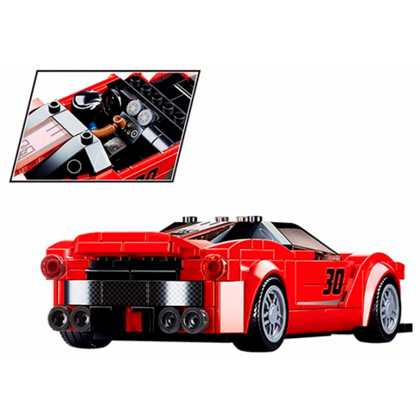 Constructor Sluban Racing Car Italy Red Numărul de piese 262, 8+ photo 5