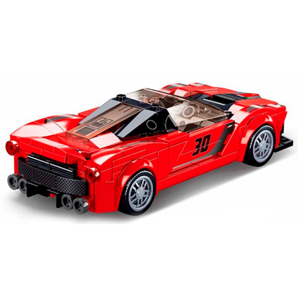 Constructor Sluban Racing Car Italy Red Numărul de piese 262, 8+ photo 6