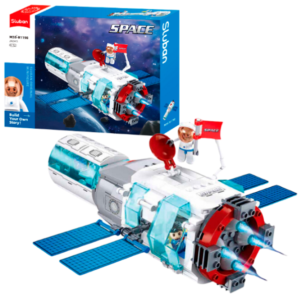 Constructor Sluban Space Station White Numărul de piese 292 , 6+ photo 2