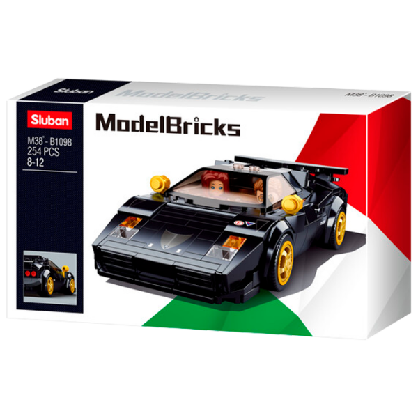 Constructor Sluban Italian sports car Black Numărul de piese 254, 8+ photo 1