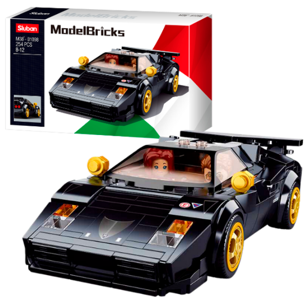 Constructor Sluban Italian sports car Black Numărul de piese 254, 8+ photo 2