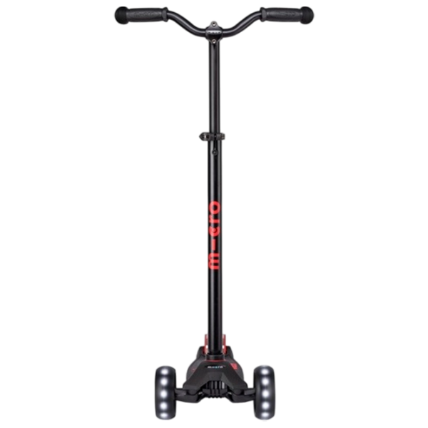 Детский трёхколёсный самокат Micro Maxi Deluxe Pro LED (MMD136) Красный 5 лет, 50 кг, Полиуретановые photo 2