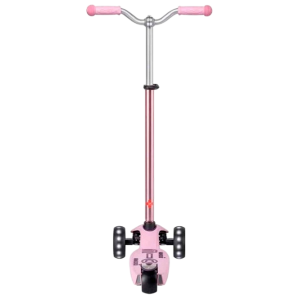 Детский трёхколёсный самокат Micro Maxi Deluxe Pro LED (MMD135) Роза 5 лет, 50 кг, Полиуретановые photo 3