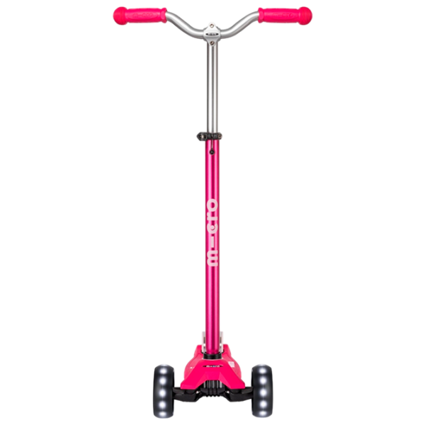 Trotinetă pentru copii cu trei roți Micro Maxi Deluxe Pro LED (MMD040) Pink 5 ani, 50 kg, Din PU photo 2