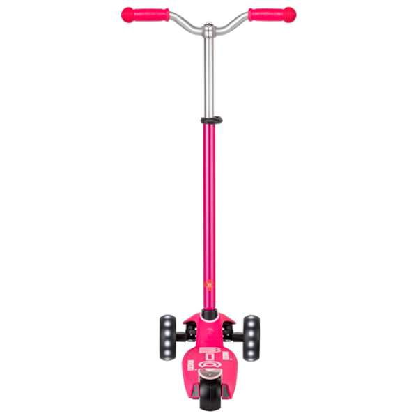 Trotinetă pentru copii cu trei roți Micro Maxi Deluxe Pro LED (MMD040) Pink 5 ani, 50 kg, Din PU photo 4