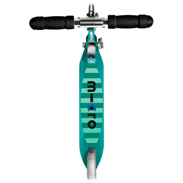 Trotinetă pentru copii cu două roți Micro Sprite LED (SA0218) Petrol Stripe 5 ani, 100 kg, Din silicon photo 2