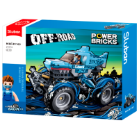 Constructor Sluban Monster Truck Blue Numărul de piese 273, 6+