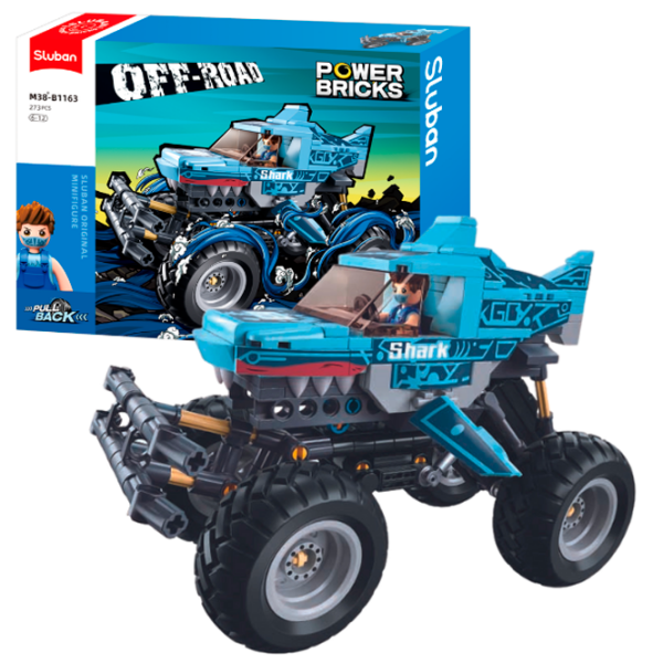 Constructor Sluban Monster Truck Blue Numărul de piese 273, 6+ photo 2
