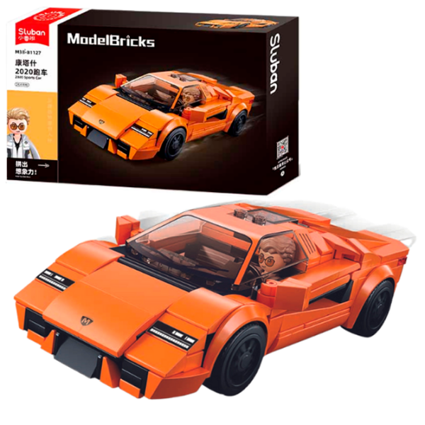 Constructor Sluban Sport Car Orange Numărul de piese 264, 6+ photo 2