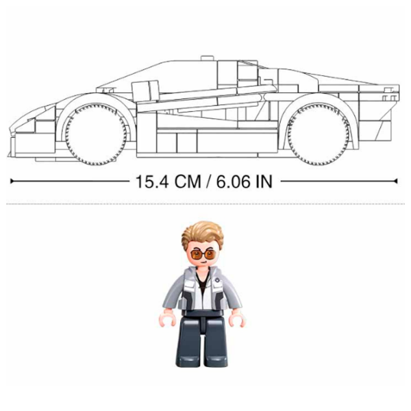 Constructor Sluban Sport Car Orange Numărul de piese 264, 6+ photo 6