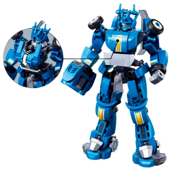 Constructor Sluban Robot Sport Car Blue Numărul de piese 253, 6+ photo 3