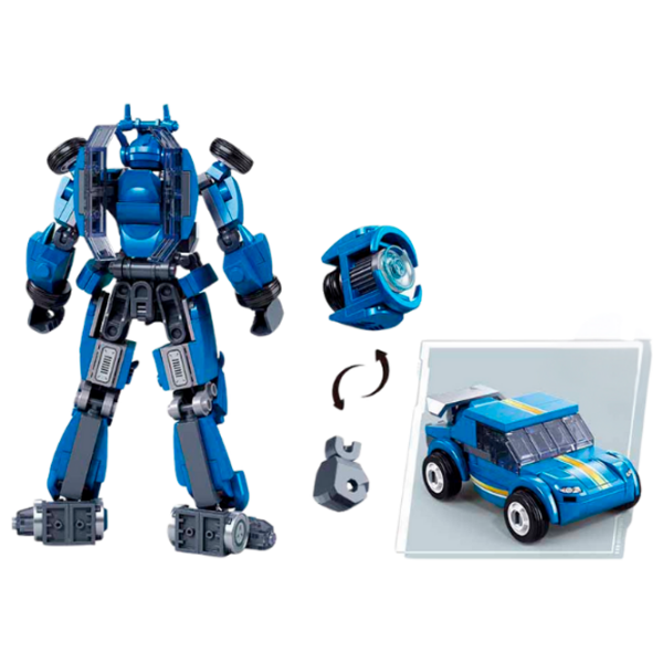 Constructor Sluban Robot Sport Car Blue Numărul de piese 253, 6+ photo 4