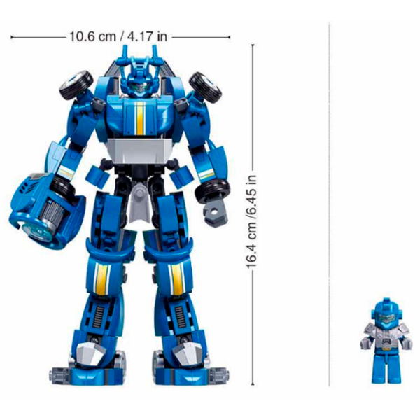 Constructor Sluban Robot Sport Car Blue Numărul de piese 253, 6+ photo 5