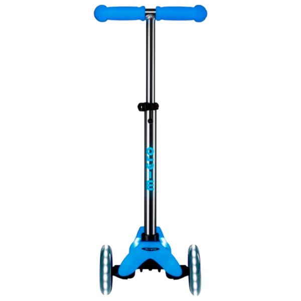Trotinetă pentru copii cu trei roți Micro Mini Deluxe Glow LED Plus (MMD211) Artic Blue 2 ani, 50 kg, Din PU photo 2