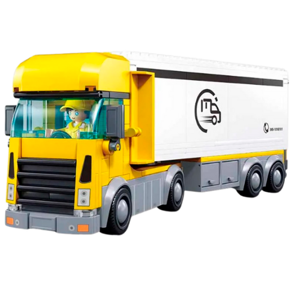Constructor Sluban Delivery truck Yellow Numărul de piese 269, 6+ photo 2