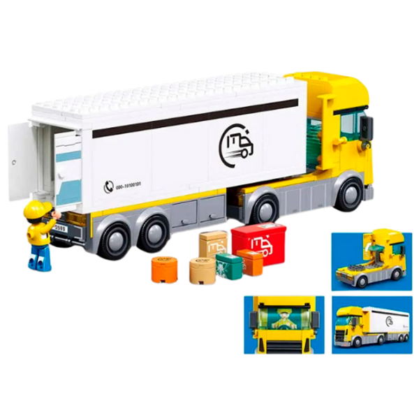 Constructor Sluban Delivery truck Yellow Numărul de piese 269, 6+ photo 5