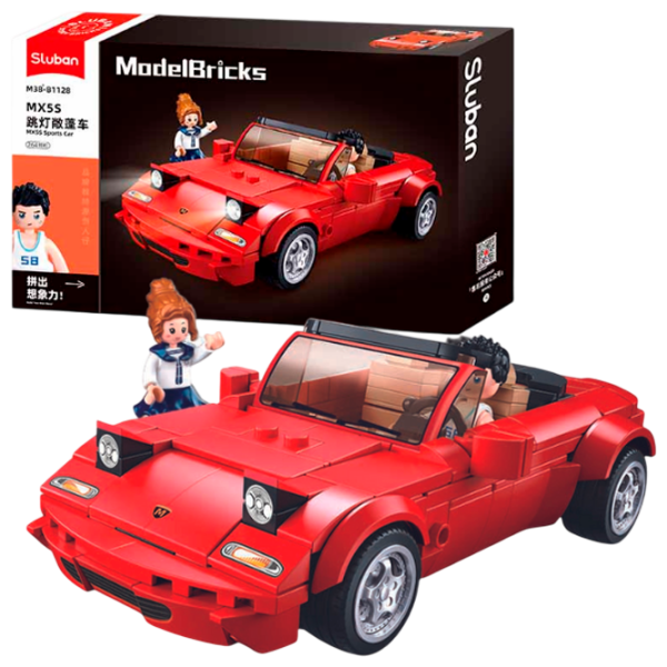 Constructor Sluban MX5 Red Numărul de piese 264, 6+ photo 1